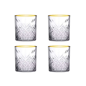 Pasabahce Trinkgläser Golden Kristall 4er Set