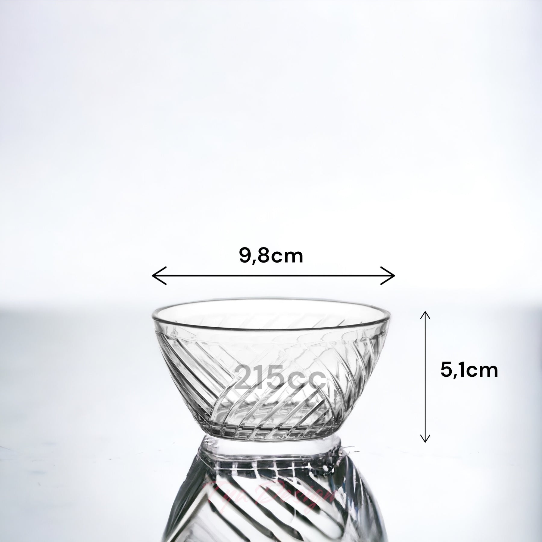 LAV Elis Schüssel – 215 ml (7 1/4 oz), 6er Set