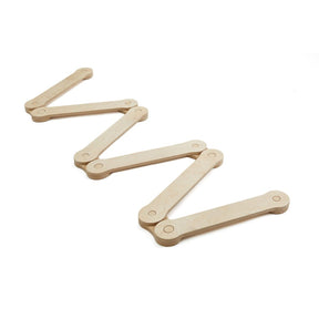 Cozy Collections Modularer Balancierbalken aus Naturholz – 6-teiliges Montessori-Set, Höhe 1,5 cm, für Kinder 2–8 Jahre