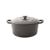 COCOTTE Lätt Gusseisen Bräter Rund - 26x12 cm, 4,8 L - Schwarz Emailliert