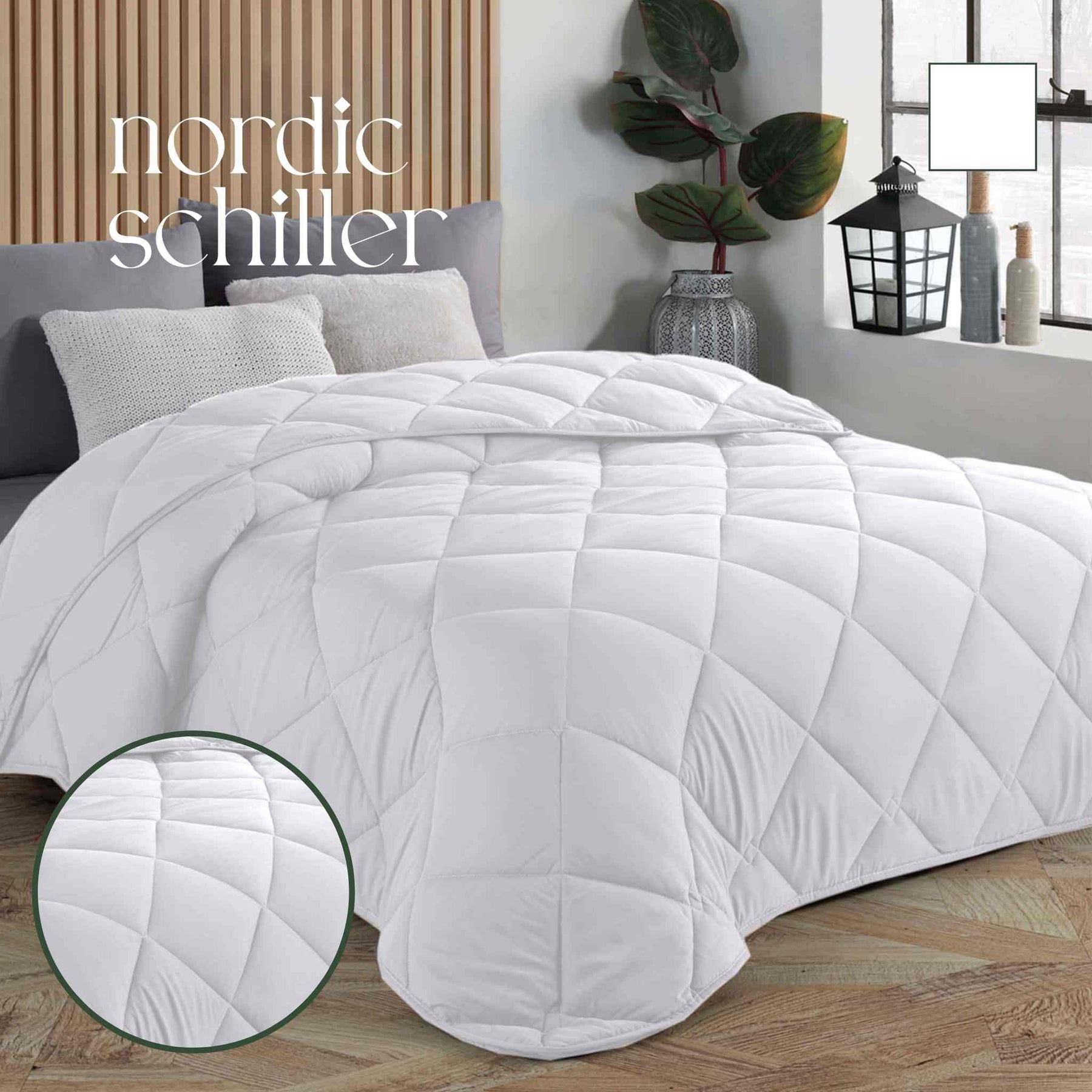 Nordic Schiller Mikrofaser Silikon Steppdecke – Erhältlich in verschiedenen Größen