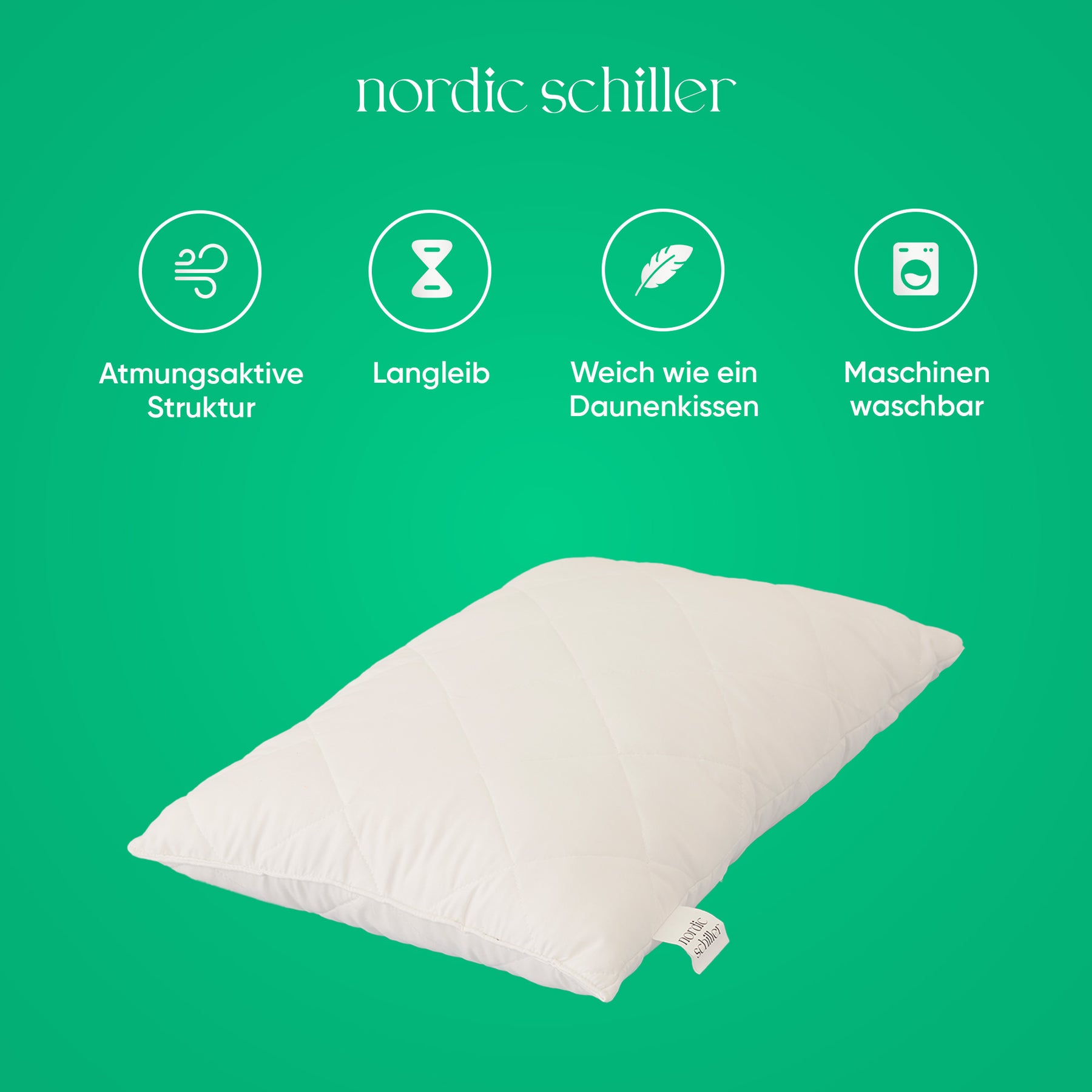 Nordic Schiller Klassisches Snow Point Kissen
