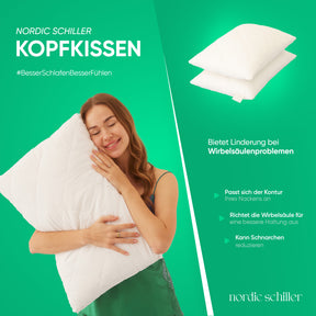 Nordic Schiller Klassisches Snow Point Kissen
