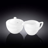 Wilmax Zucker- und Sahneset 2-teilig Porzellan 340 ml