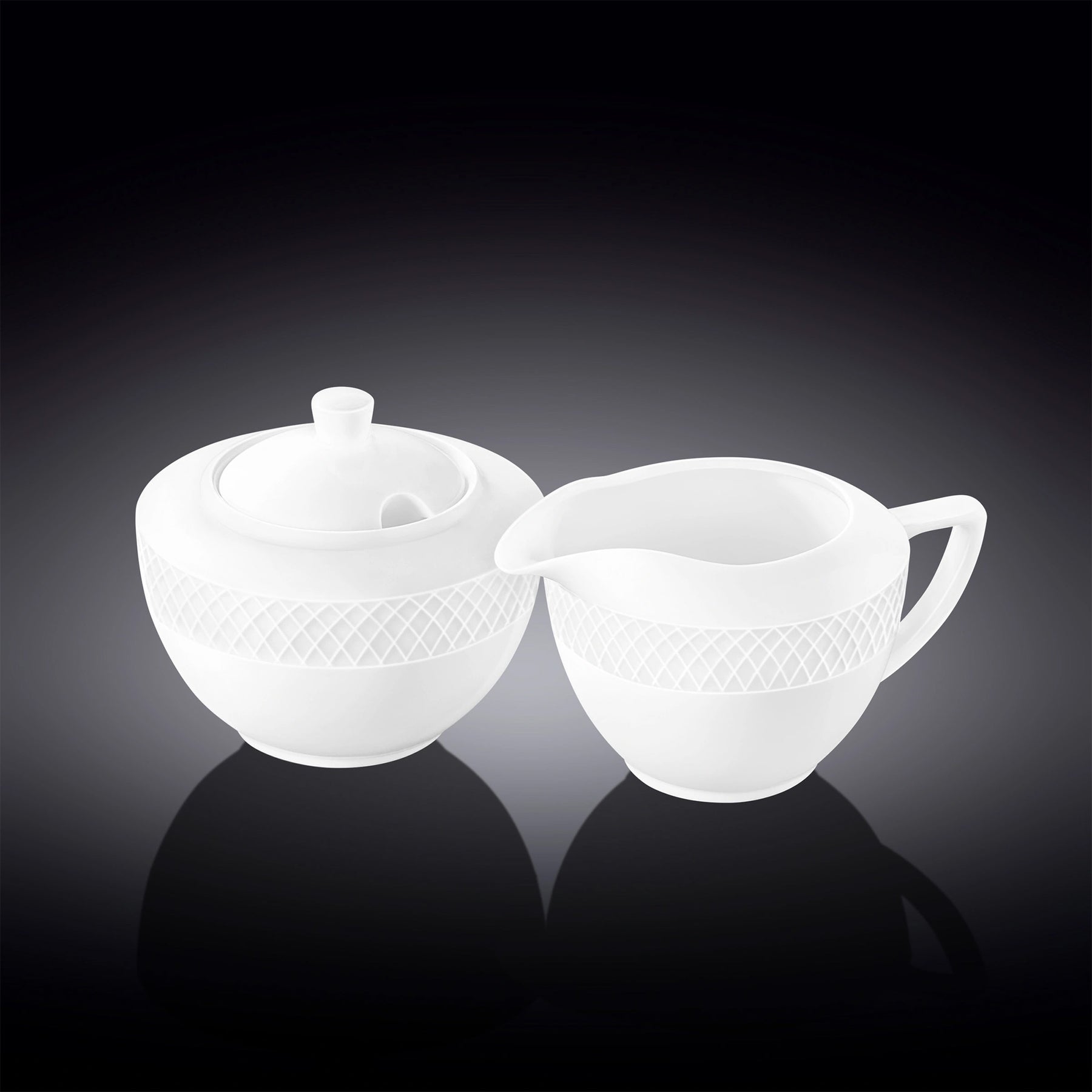 Wilmax Zucker- und Sahneset 2-teilig Porzellan 340 ml