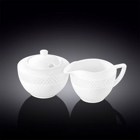 Wilmax Zucker- und Sahneset 2-teilig Porzellan 340 ml