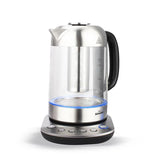 Schafer Wasserkocher 1,7 L Glas Edelstahl mit Timer