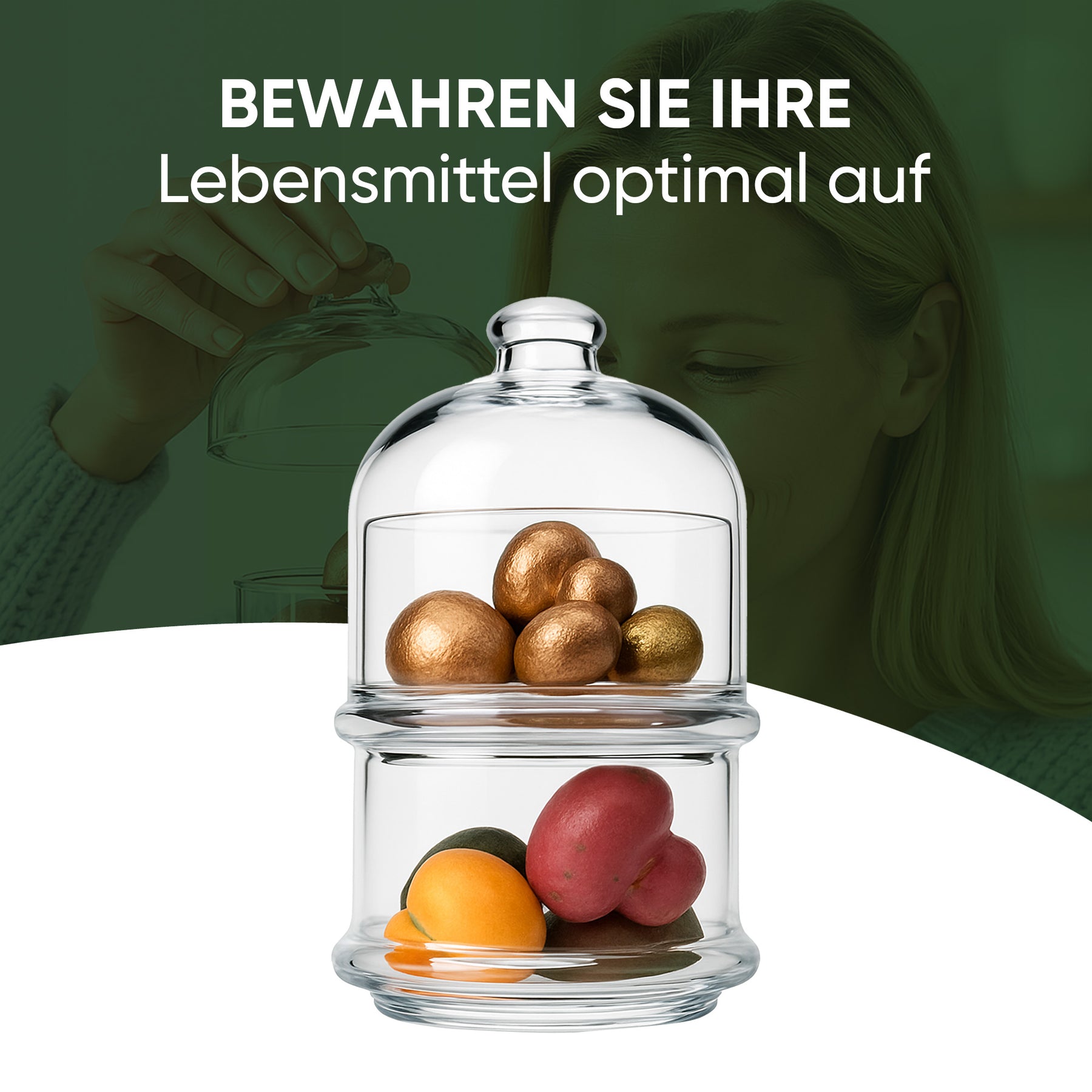 Pasabahce Kaffee & Dessert Set - 12 Glastassen 238 ml + 2 Servierschalen mit Deckel 230 ml