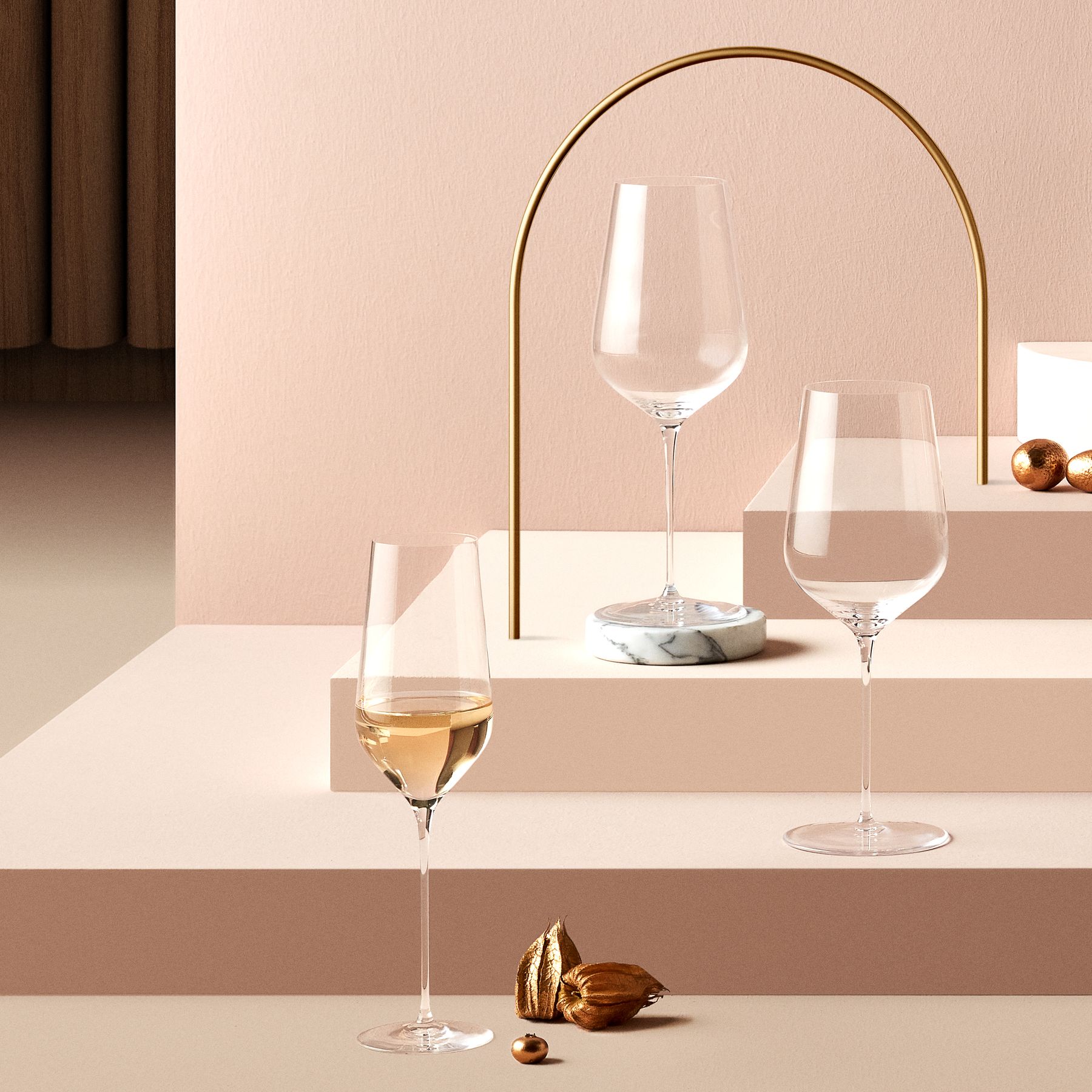 Stem Zero Trio Champagnerglas