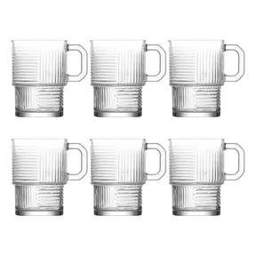 LAV Helen Teegläser mit Henkel 270ml, 6er Set