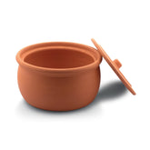 Viapot Big 3500 ml - Natur - Terrakotta-Schmortopf mit Deckel - 26×15 cm