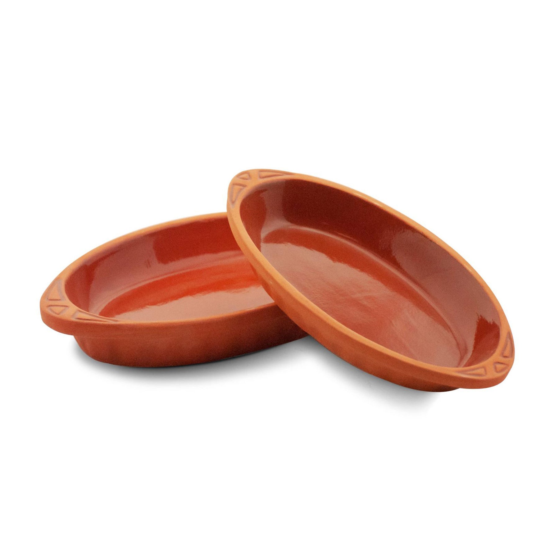 Viapot KILIS Medium 600 ml - Innen Braun Glasiert - Terrakotta-Auflaufform - 28×15,5×4,5 cm