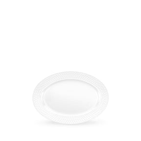 Wilmax Servierplatte oval 20x14 cm Weiß Porzellan Diamond WL-880101114/A