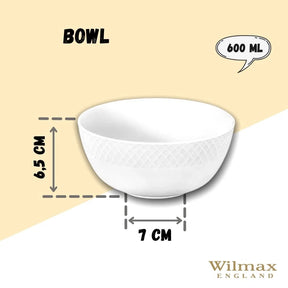 Wilmax Schale Weiß Porzellan WL-880120/A