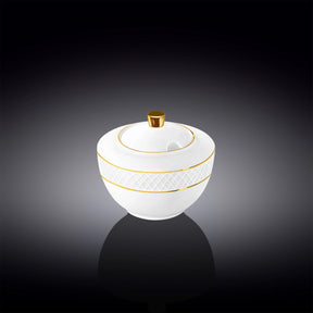 Wilmax Zuckerdose mit Goldverzierung 340 ml - Elegantes Design