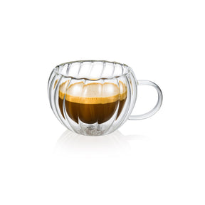 Wilmax Doppelwandiger Thermoglas-Becher