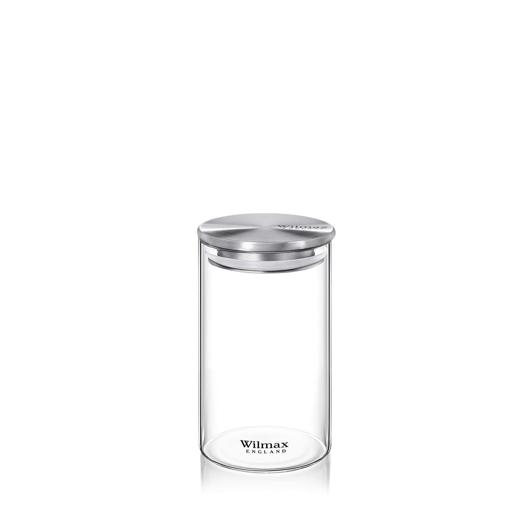 Wilmax Vorratsglas mit Metalldeckel – 2000 ml (10 × 30,5 cm)