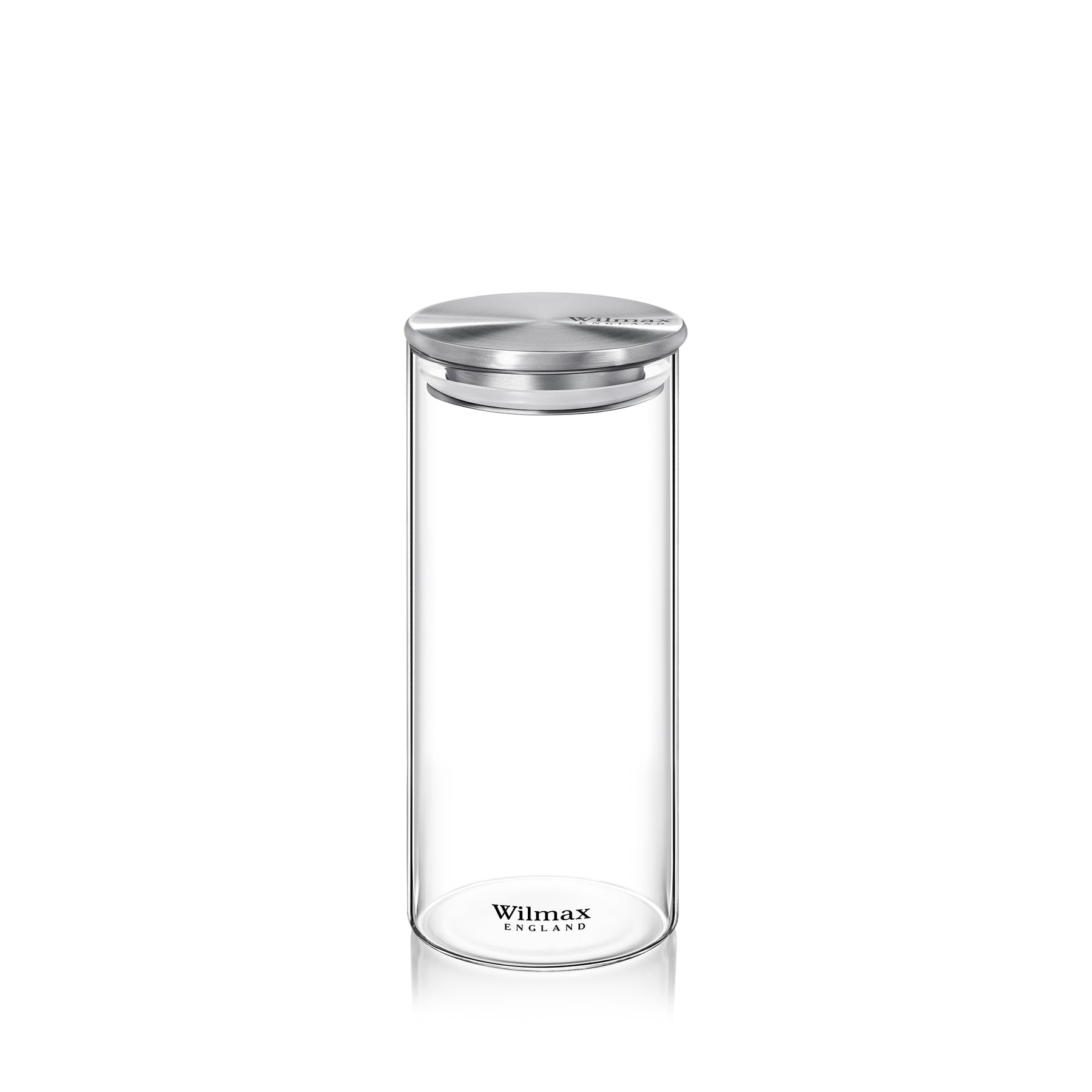 Wilmax Vorratsglas mit Metalldeckel – 2000 ml (10 × 30,5 cm)