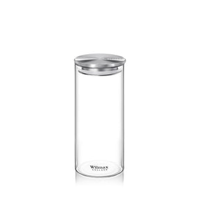 Wilmax Vorratsglas mit Metalldeckel – 2000 ml (10 × 30,5 cm)