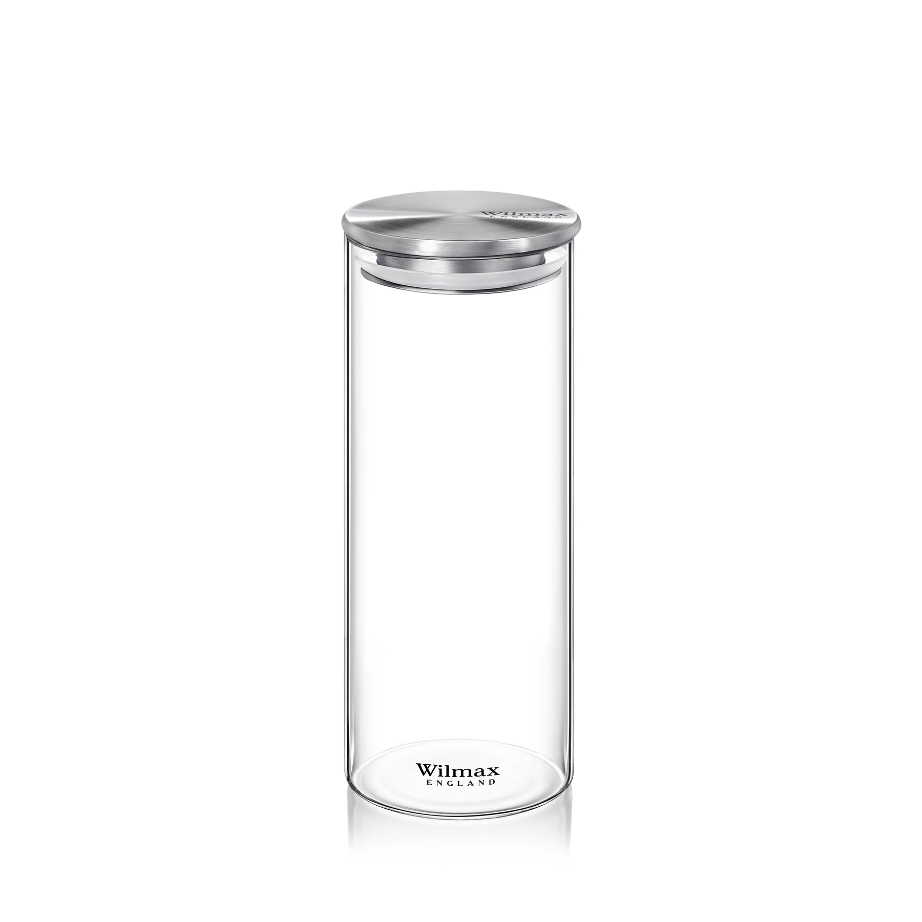 Wilmax Vorratsglas mit Metalldeckel – 2000 ml (10 × 30,5 cm)