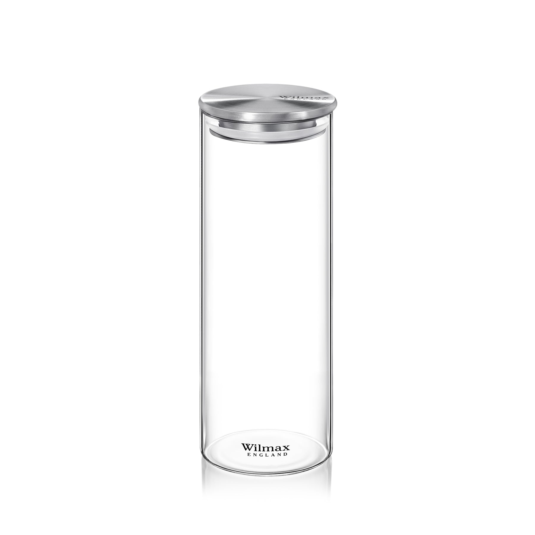 Wilmax Vorratsglas mit Metalldeckel – 2000 ml (10 × 30,5 cm)