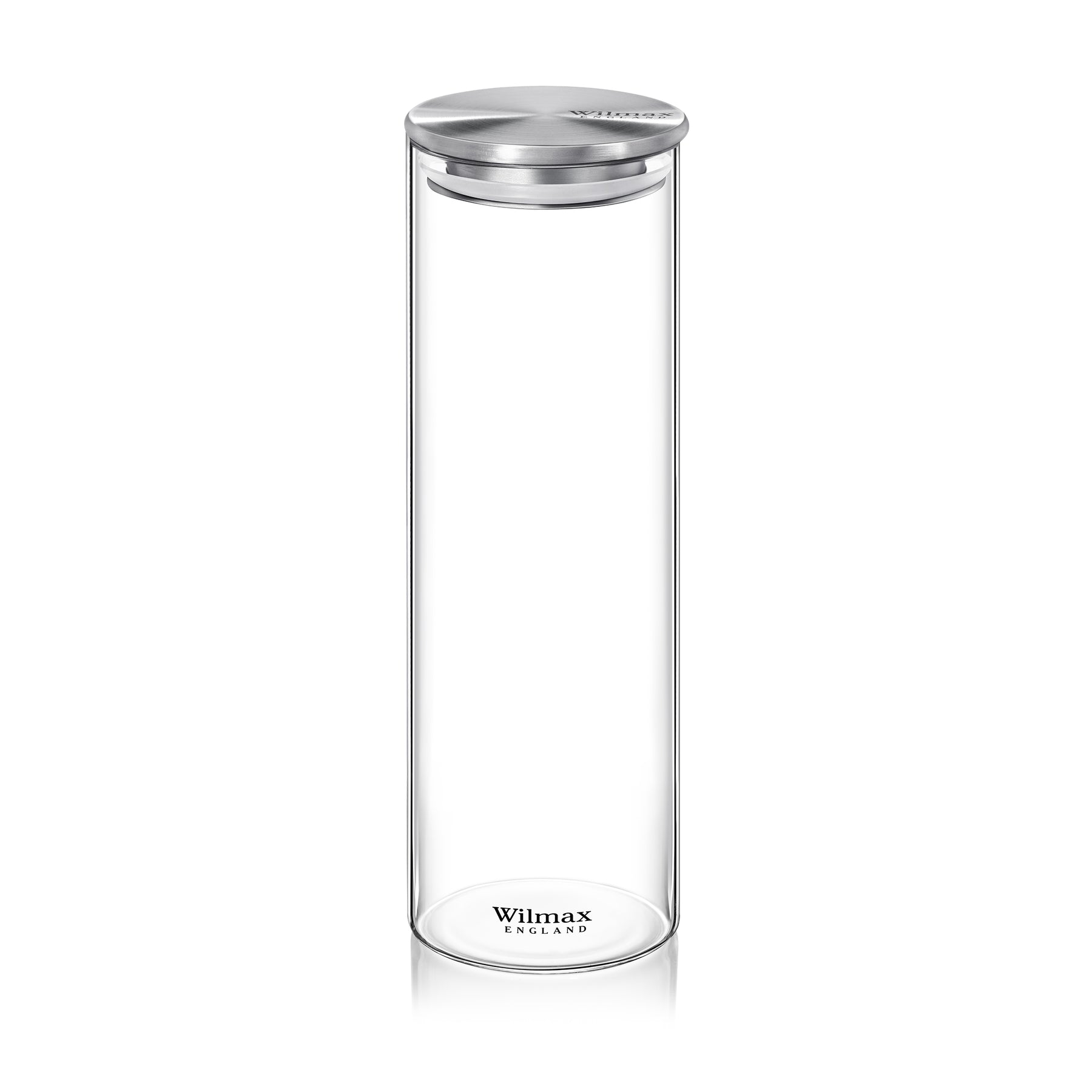 Wilmax Vorratsglas mit Metalldeckel – 2000 ml (10 × 30,5 cm)