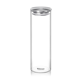 Wilmax Vorratsglas mit Metalldeckel – 2000 ml (10 × 30,5 cm)