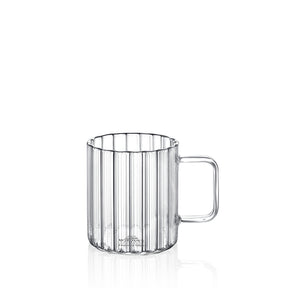 Wilmax Glas mit Henkel 550 ml Borosilikatglas WL-888618/A