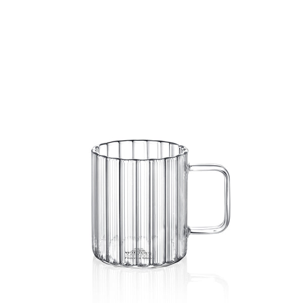 Wilmax Glas mit Henkel 550 ml Borosilikatglas WL-888618/A