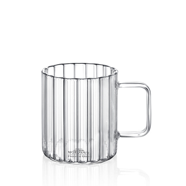 Wilmax Glas mit Henkel 550 ml Borosilikatglas WL-888618/A