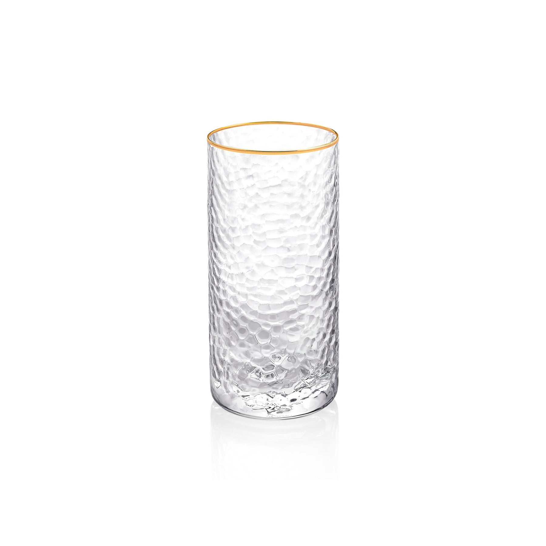 Wilmax Gold Rim Glas 290 ml Thermo Glas rund