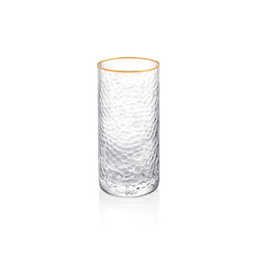 Wilmax Gold Rim Glas 290 ml Thermo Glas rund