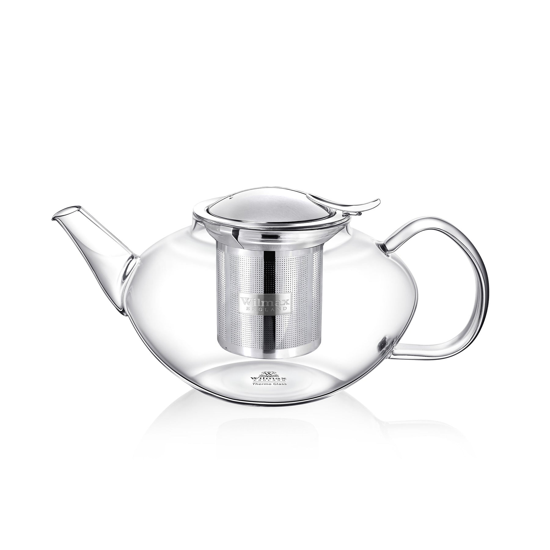 Wilmax Teekanne 1550 ml mit herausnehmbarem Filter aus Glas
