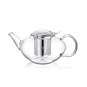 Wilmax Teekanne 1550 ml mit herausnehmbarem Filter aus Glas
