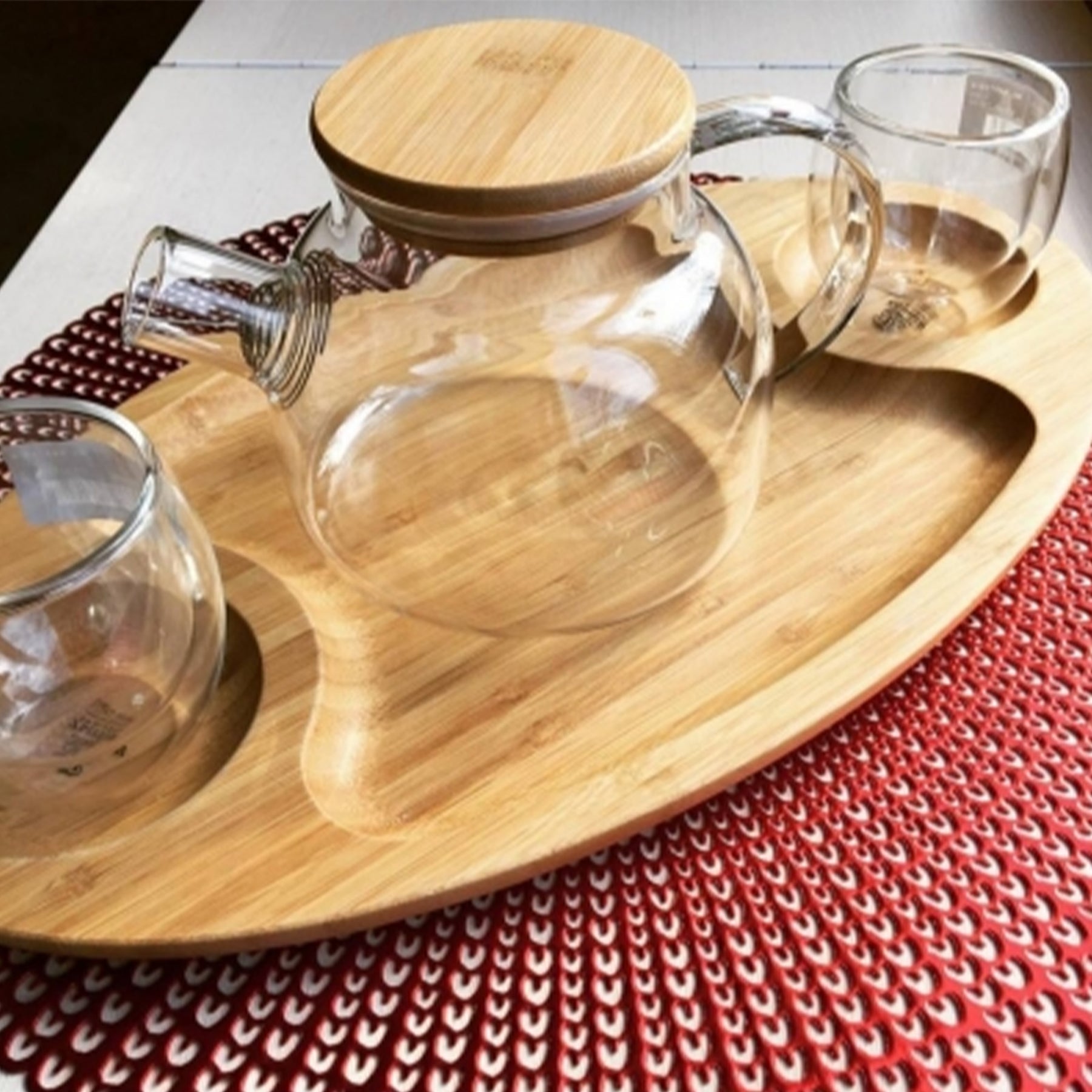 Wilmax Teekanne 950 ml aus hitzebeständigem Thermo-Glas