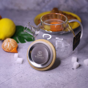 Wilmax Teekanne 950 ml aus hitzebeständigem Thermo-Glas