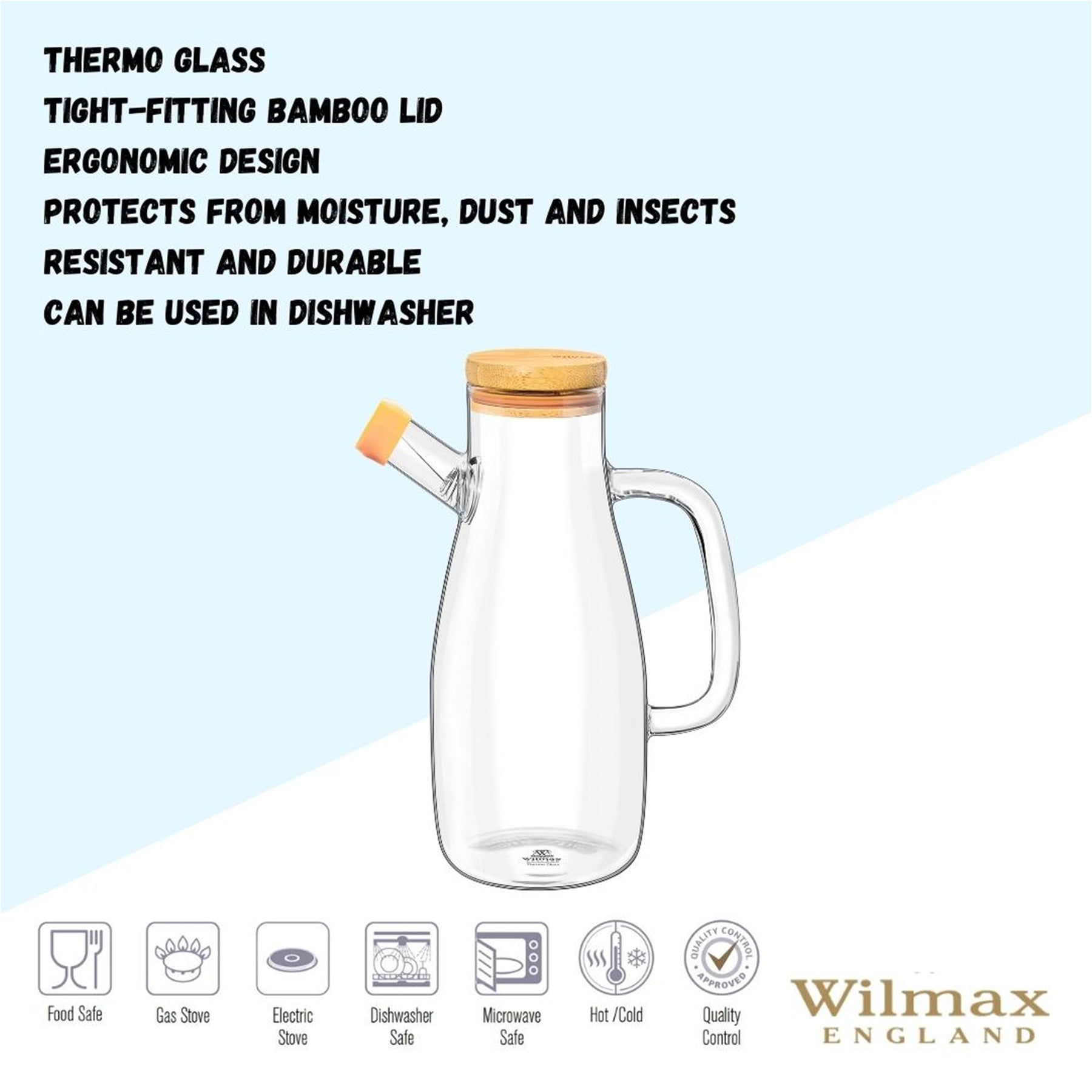 Wilmax Ölflasche, 1000 ml, Glas