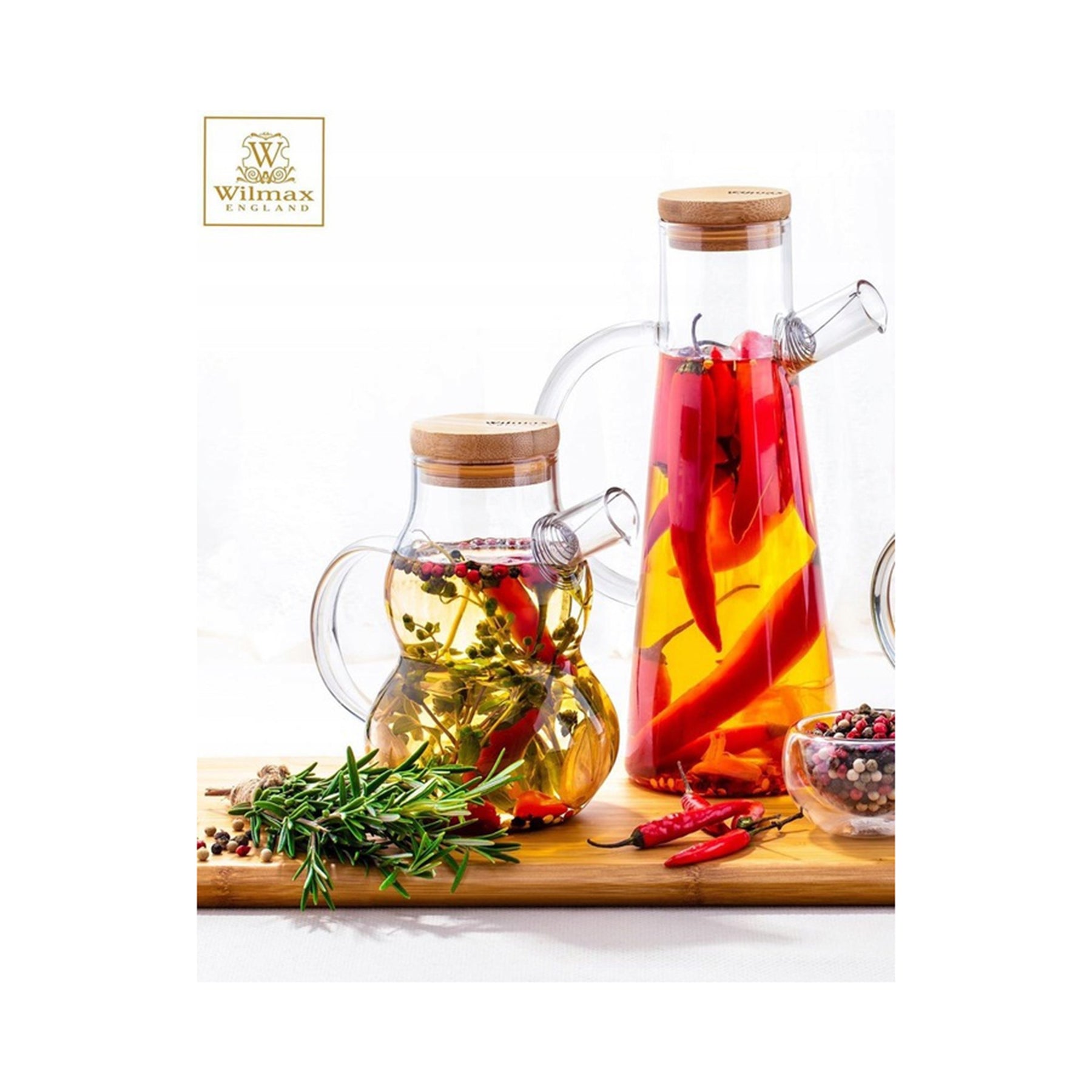 Wilmax Ölflasche, 1000 ml, Glas