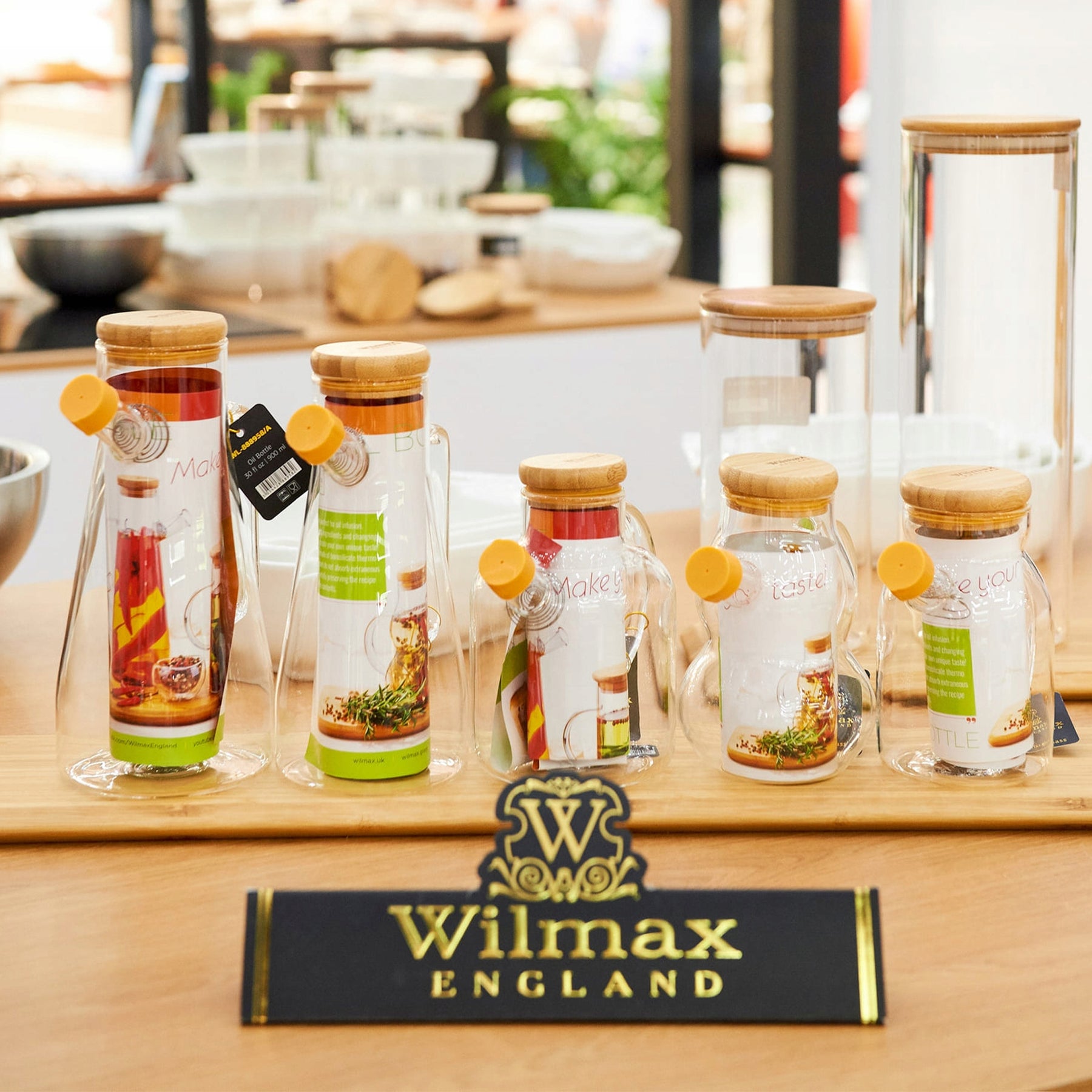 Wilmax Ölflasche, 1000 ml, Glas