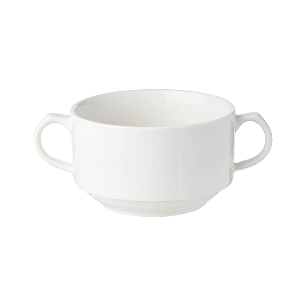 Wilmax Suppentasse 350 ml aus Porzellan, Weiß WL-991230/A