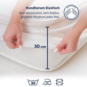 Wasserdichter Mikrofaser-Matratzenschoner, Braun