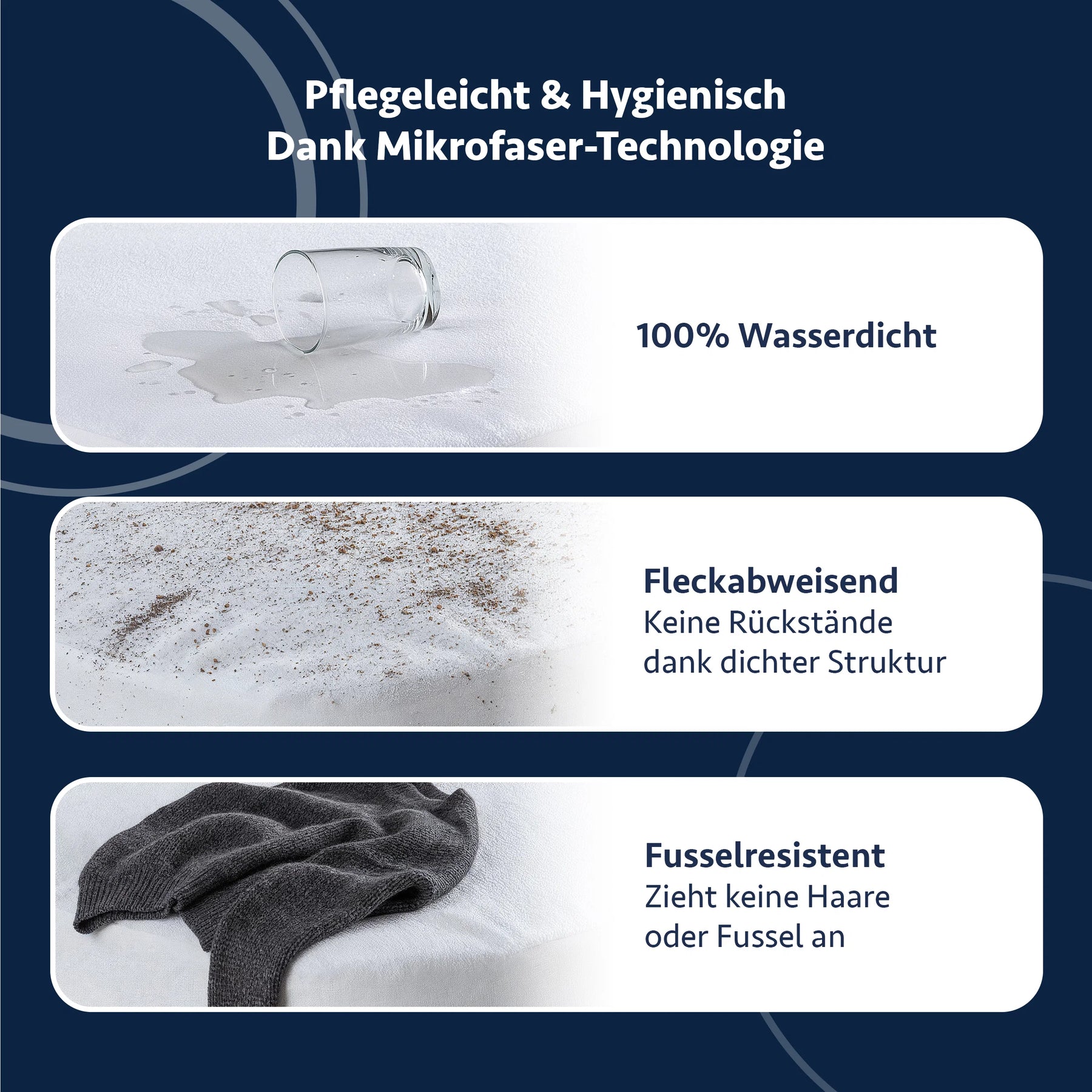 Wasserdichter Mikrofaser-Matratzenschoner, Braun