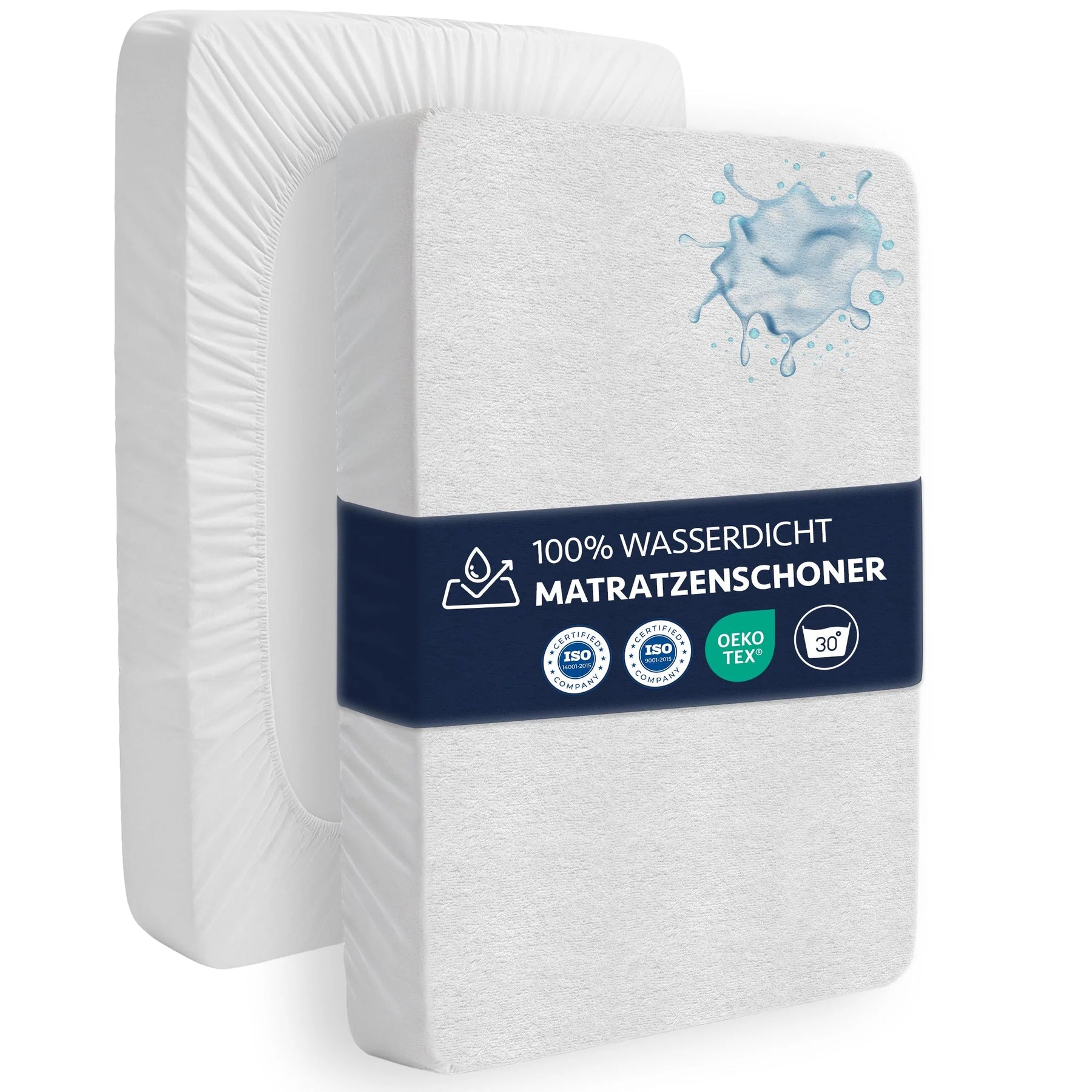 Wasserdichter Mikrofaser-Matratzenschoner, Braun