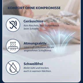 Wasserdichter Mikrofaser-Matratzenschoner, Grau