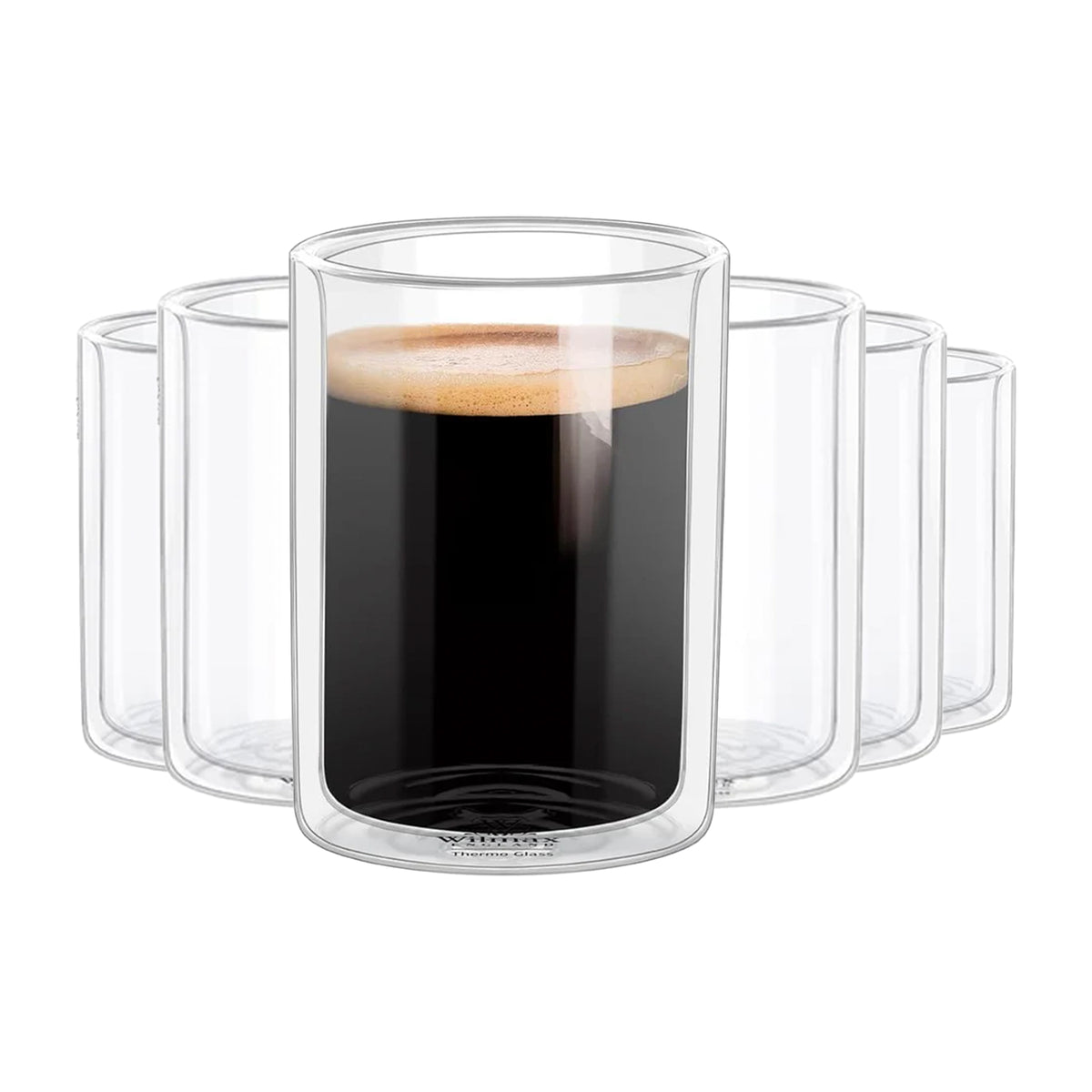Wilmax doppelwandiges Thermoglas aus Glas, isoliertes Trinkglas