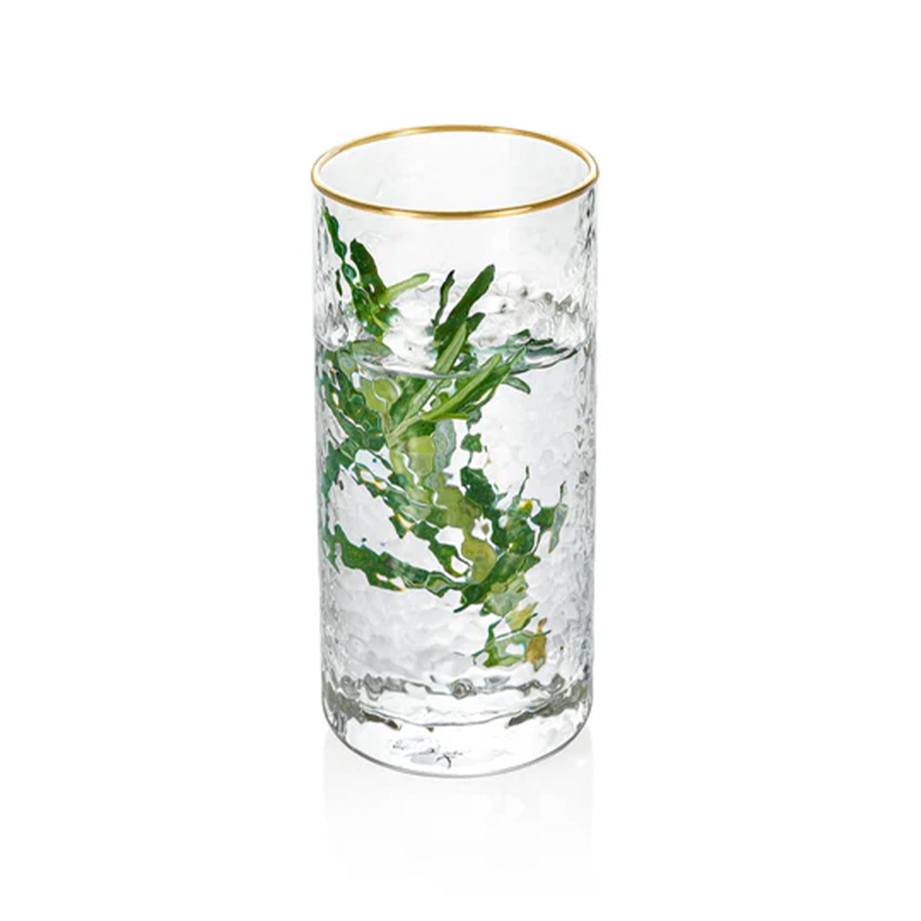 Wilmax Gold Rim Glas 290 ml aus Thermoglas, rund