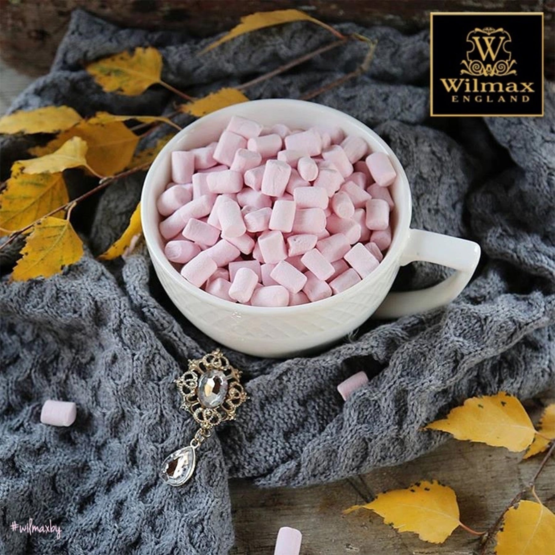 Wilmax Jumbo Cups 500 ml, 2er-Set, Porzellan