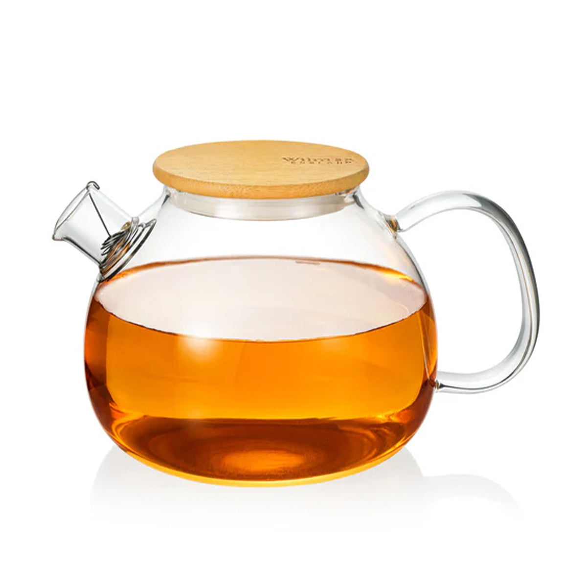 Wilmax Teekanne 1500 ml aus hitzebeständigem Glas mit Filter