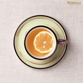 Wilmax Untertasse 15 cm Pistazie Porzellan