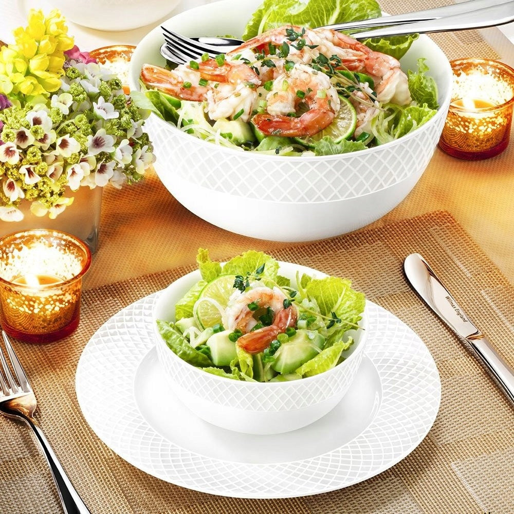 Wilmax Schale 20 cm 1850 ml Weiß Porzellan 2er Set WL-880114/2C